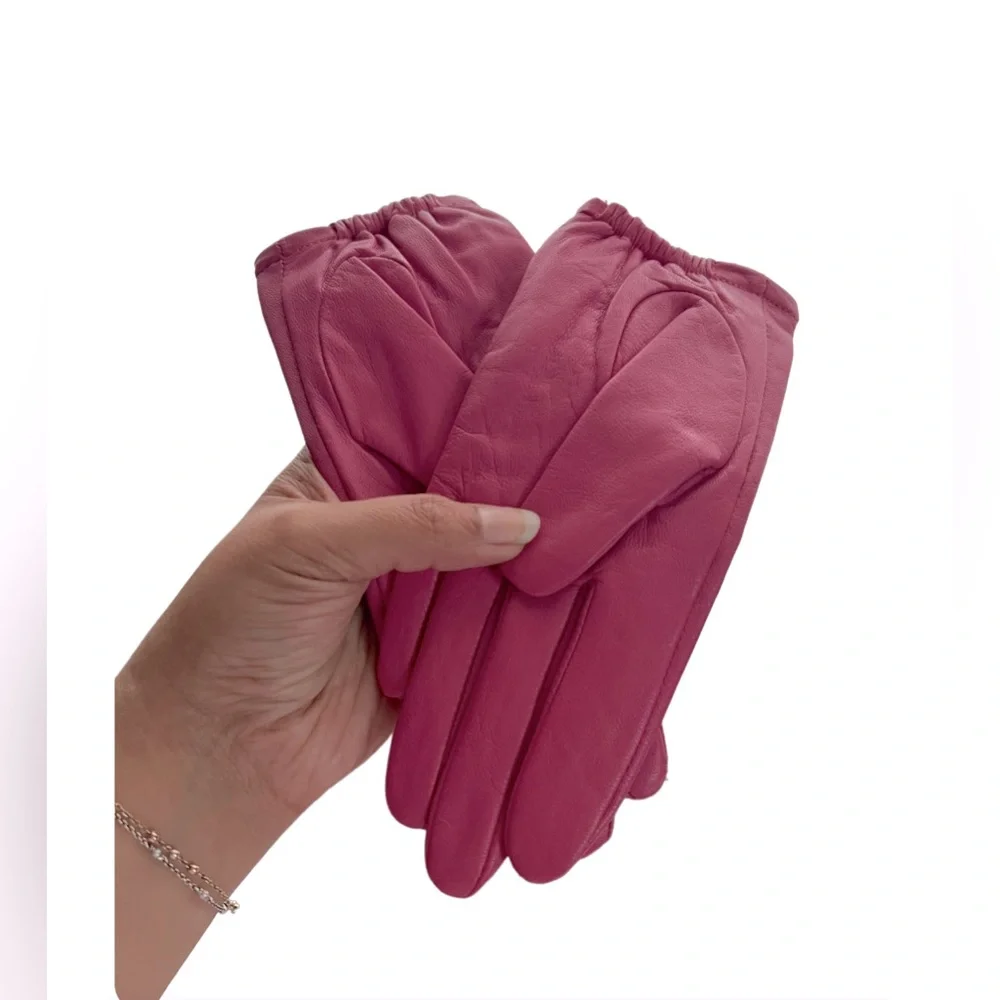Kate spade pink leather gloves 💖✨